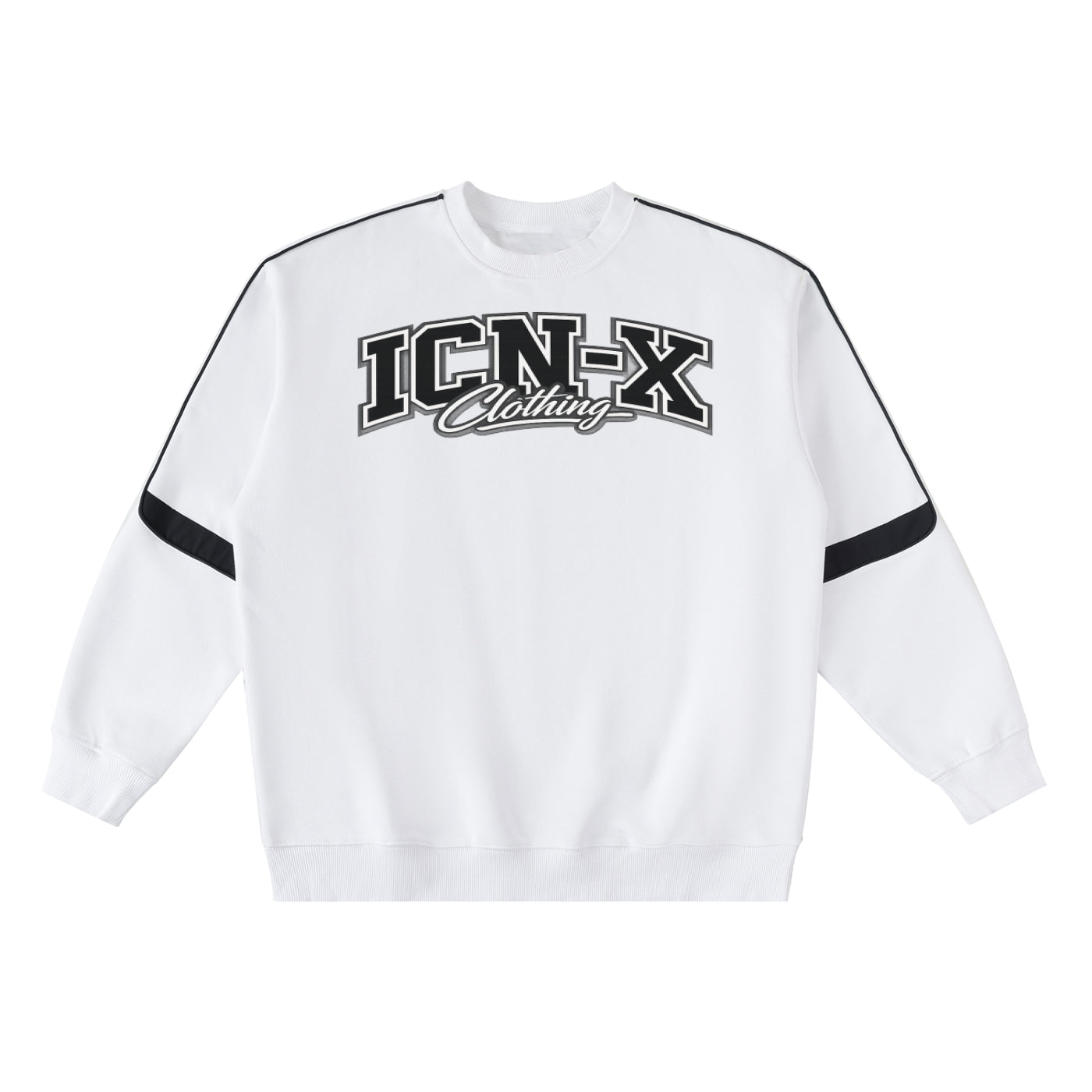 Oversized Crewneck Taped Sweatshirt